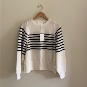 molli breton sweater with deep armholes milk